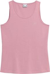 4F Αμάνικη Γυναικεία Αθλητική Μπλούζα Ροζ από το MybrandShoes