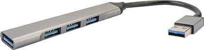 4Smarts USB 3.0 Hub 4 Θυρών με σύνδεση USB-A Γκρι