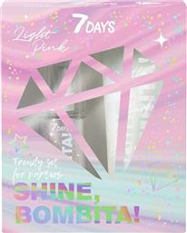 7DAYS Shine, Bombita Light Pink Shimmering Body Milk 03 Holographic 150ml & Body Shimmering Mist 04 Light Pink 135ml από το Plus4u
