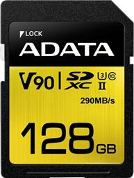 Adata Premier One SDXC 128GB Class 10 U3 V90 UHS-II από το e-shop