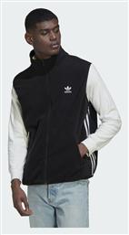 Adidas Adicolor 3-Stripes Ανδρική Ζακέτα Fleece με Φερμουάρ Μαύρη από το Modivo
