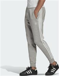 Adidas Adicolor Classics 3-Stripes Παντελόνι Φόρμας με Λάστιχο Fleece Grey Heather από το Sneaker10