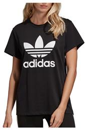 Adidas Boyfriend Trefoil Γυναικείο T-shirt Μαύρο από το Sneaker10