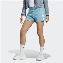 Adidas Essential Linear French Terry Αθλητικό Γυναικείο Σορτς Preloved Blue / White