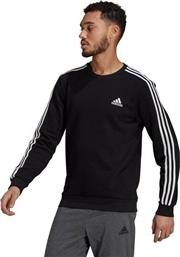 Adidas Essentials Ανδρικό Φούτερ Fleece Μαύρο από το Spartoo