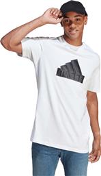 Adidas Future Icons Badge of Sport Ανδρικό T-shirt Λευκό με Λογότυπο από το Spartoo