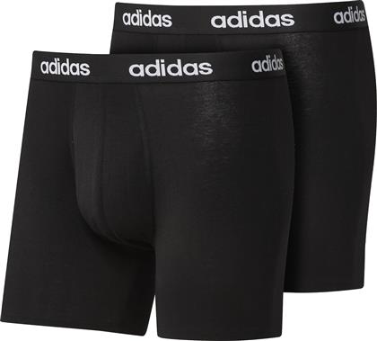 Adidas Linear Brief Ανδρικά Μποξεράκια Μαύρα 2Pack