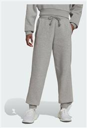 Adidas Παντελόνι Γυναικείας Φόρμας με Λάστιχο Medium Grey Heather Fleece