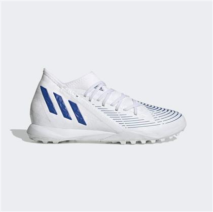 Adidas Predator Edge.3 Turf Χαμηλά Ποδοσφαιρικά Παπούτσια με Σχάρα Λευκά