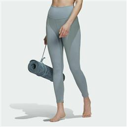 Adidas Studio 7/8 Yoga Γυναικείο Cropped Κολάν Ψηλόμεσο Γκρι από το Outletcenter