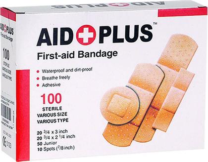 Aid Plus First Aid Bandage Sterile Various Size & Type 100τμχ