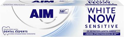 AIM White Now Sensitive Οδοντόκρεμα για Λεύκανση 75ml από το e-Fresh