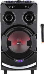 Akai Σύστημα Karaoke με Ασύρματo Μικρόφωνo ABTS-112 σε Μαύρο Χρώμα από το Public