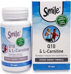 AM Health Smile Coenzyme Q-10 & L-Carnitine 30 κάψουλες