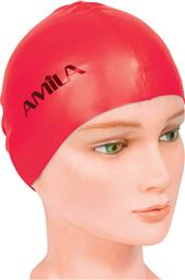 Amila Σκουφάκι Κολύμβησης Ενηλίκων από Σιλικόνη Κόκκινο από το Esmarket