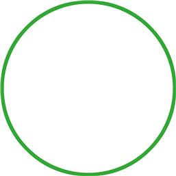 Amila Στεφάνι Ρυθμικής με Διάμετρο 70cm Πράσινο