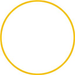Amila Στεφάνι Ρυθμικής με Διάμετρο 80cm Κίτρινο από το Public
