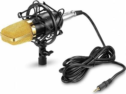 Andowl Πυκνωτικό Μικρόφωνο 3.5mm Q-MIC3 Τύπου Gooseneck Φωνής σε Χρυσό Χρώμα από το Public