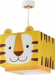 Ango Little Tiger Μονόφωτο Παιδικό Φωτιστικό Κρεμαστό από Πλαστικό 23W με Υποδοχή E27 σε Κίτρινο Χρώμα