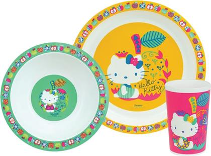 Ango Σετ Φαγητού ''Hello Kitty'' από Πλαστικό Πολύχρωμο 3τμχ από το Designdrops
