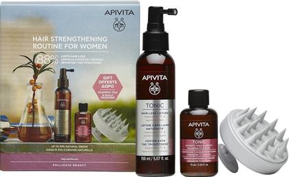 Apivita Hair Strengthening Routine Σετ Περιποίησης Μαλλιών κατά της Τριχόπτωσης με Σαμπουάν και Λοσιόν από το Pharm24
