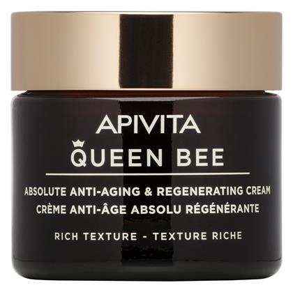 Queen Bee Absolute Anti Aging & Regenerating Rich Ενυδατική & Αντιγηραντική Κρέμα Προσώπου Ημέρας 50ml Apivita από το Pharm24