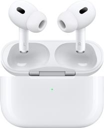 Apple AirPods Pro (2nd generation) with MagSafe Charging Case (USB‑C) In-ear Bluetooth Handsfree Ακουστικά με Αντοχή στον Ιδρώτα και Θήκη Φόρτισης Λευκά από το e-shop
