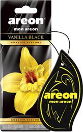 Areon Αρωματική Καρτέλα Κρεμαστή Αυτοκινήτου Mon Vanilla Black από το Saveltrade