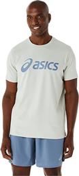 ASICS Ανδρικό T-shirt Γκρι με Λογότυπο