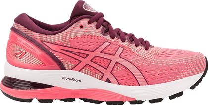 Asics Gel-Nimbus 21 Γυναικεία Αθλητικά Παπούτσια Running Ροζ από το Outletcenter