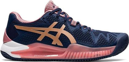 ASICS Gel-Resolution 8 Γυναικεία Παπούτσια Τένις για Χωμάτινα Γήπεδα Peacoat / Rose Gold από το Z-mall