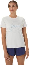 ASICS Γυναικείο Αθλητικό T-shirt Λευκό από το Modivo