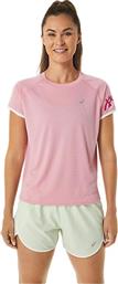 ASICS Γυναικείο Αθλητικό T-shirt Ροζ από το Cosmos Sport