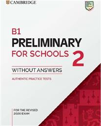 B1 Preliminary for Schools 2 Student's Book Without Answers