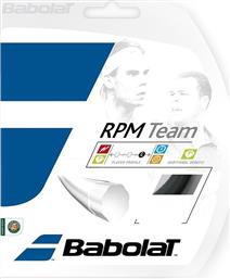 Babolat Rpm Team 12m Χορδή Τένις Μαύρη 12m, Φ1.30mm
