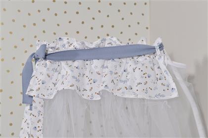 Baby Oliver Κουνουπιέρα Δωματίου Βαμβακερή Γαλάζια 180x500εκ.
