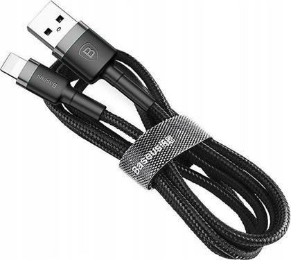 Baseus Cafule Braided USB to Lightning Cable Μαύρο 1m (CALKLF-BG1) από το e-shop