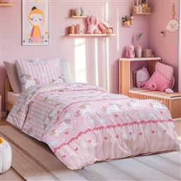 Beauty Home Σετ Παιδικό Κουβερλί Μονό με Μαξιλαροθήκη Ροζ 160x240εκ. από το MyCasa