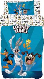 Beauty Home Σετ Παιδικό Πάπλωμα Μονό με Μαξιλαροθήκη Looney Tunes 6188 Μπλε 160x240εκ. από το MyCasa