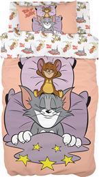 Beauty Home Σετ Παιδικό Πάπλωμα Μονό με Μαξιλαροθήκη Tom and Jerry 6194 Ροζ 160x240εκ. από το MyCasa