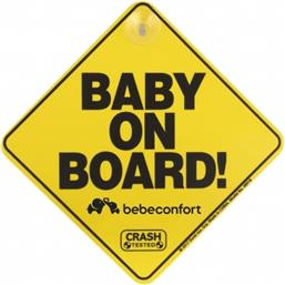 Bebe Confort Σήμα Baby on Board με Βεντούζα Κίτρινο