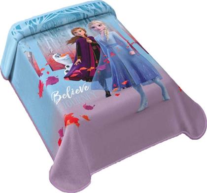 Belpla Κουβέρτα Ισπανίας Βελουτέ Disney Frozen 160x220cm Πολύχρωμη από το Designdrops