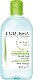 Bioderma Micellar Water Ντεμακιγιάζ Sebium Η2Ο για Λιπαρές Επιδερμίδες 500ml από το Pharm24