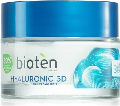Bioten 3D Κρέμα Προσώπου Ημέρας με SPF15 για Ενυδάτωση & Αντιγήρανση με Υαλουρονικό Οξύ 50ml