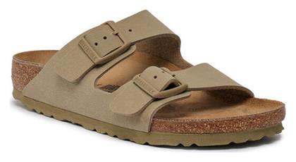 Ανδρικά Σανδάλια σε Πράσινο Χρώμα Narrow Fit Birkenstock από το Zakcret Sports