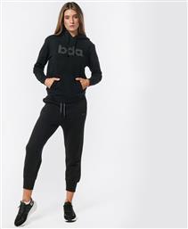Body Action Παντελόνι Γυναικείας Φόρμας με Λάστιχο Μαύρο Fleece από το E-tennis
