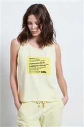 BodyTalk Γυναικεία Αθλητική Μπλούζα Αμάνικη Κίτρινη