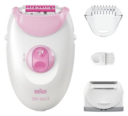 Silk Epil 3 Αποτριχωτική Μηχανή Epilator για Σώμα & Μπικίνι SE3031 Braun