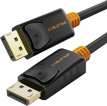 Cabletime Cable DisplayPort male - DisplayPort male 4k/60Hz 1m Μαύρο