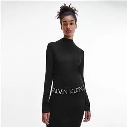 Calvin Klein Μακρυμάνικο Γυναικείο Πουλόβερ Μαύρο